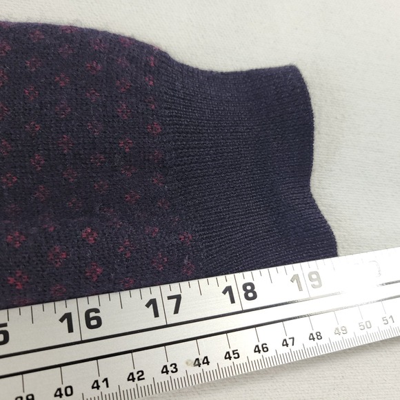 Brooks Brothers Sweater Mens Large Blue Birdseye 100% Merino Wool  1/4 Button - Picture 7 of 8